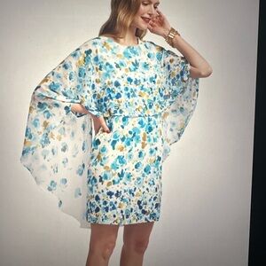 Floral Cape Dress Frances Valentine